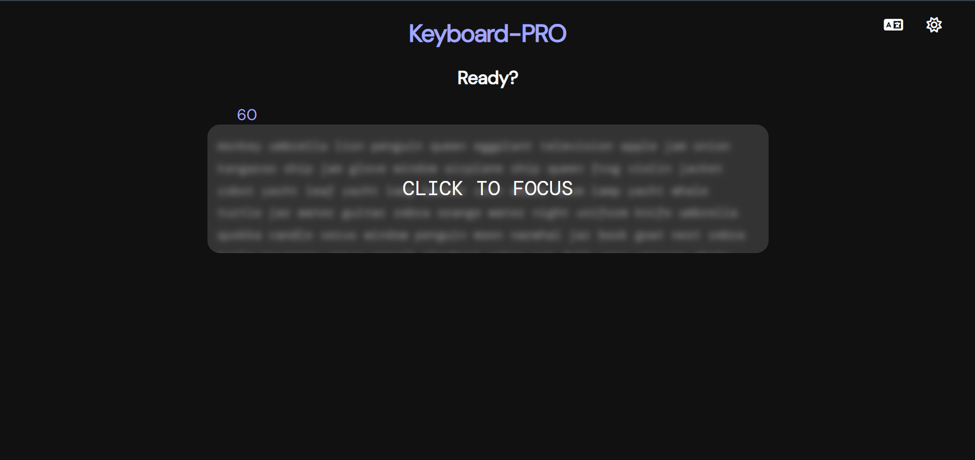 Pagina del juego KeyBoard Pro